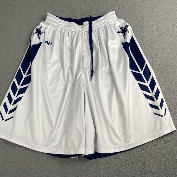 AP Men's Shorts size XL Blue Basketball Athletic Reversible,Stretch,Sports - Picture 14 of 15